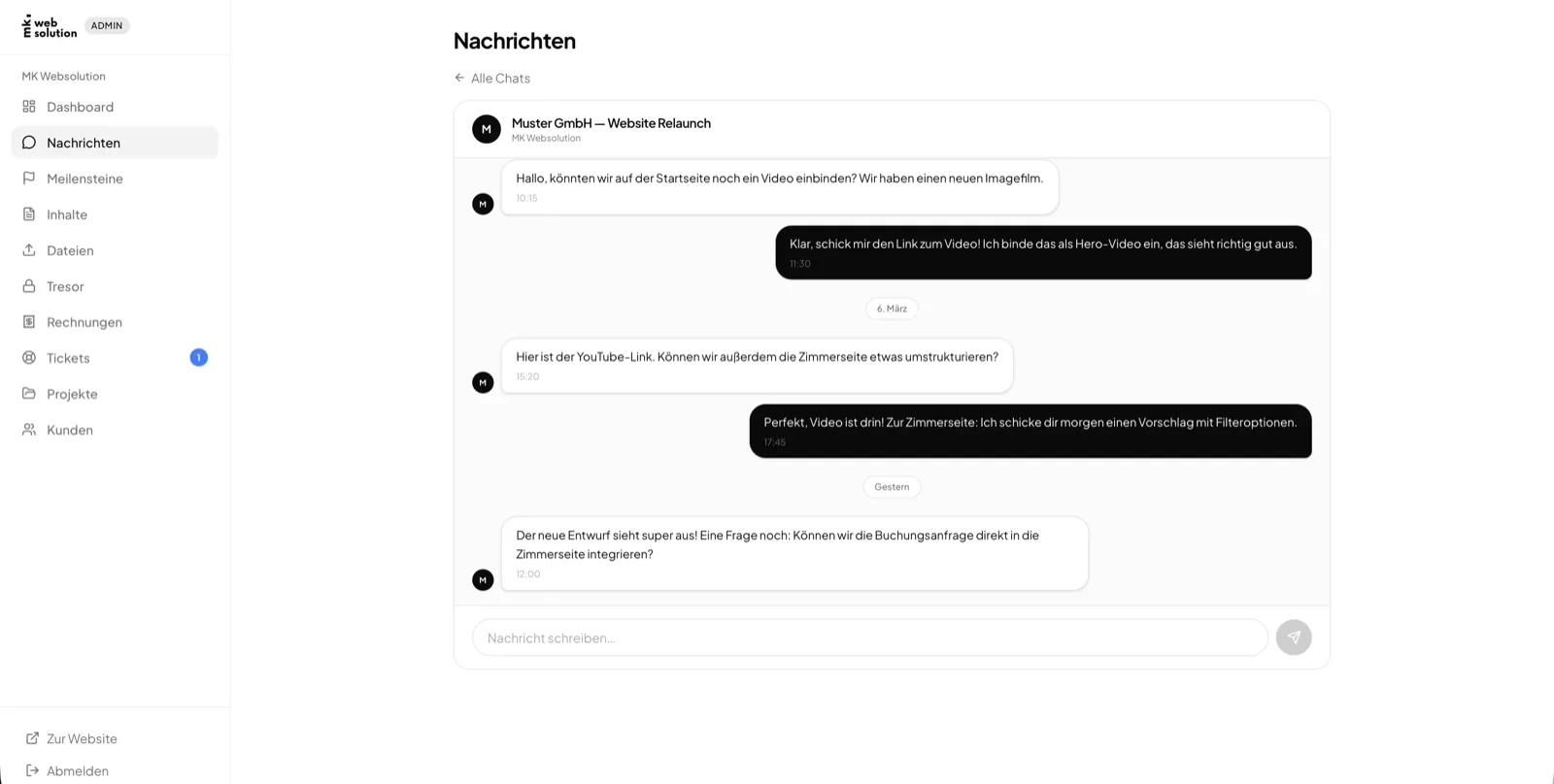 Chat-Ansicht
