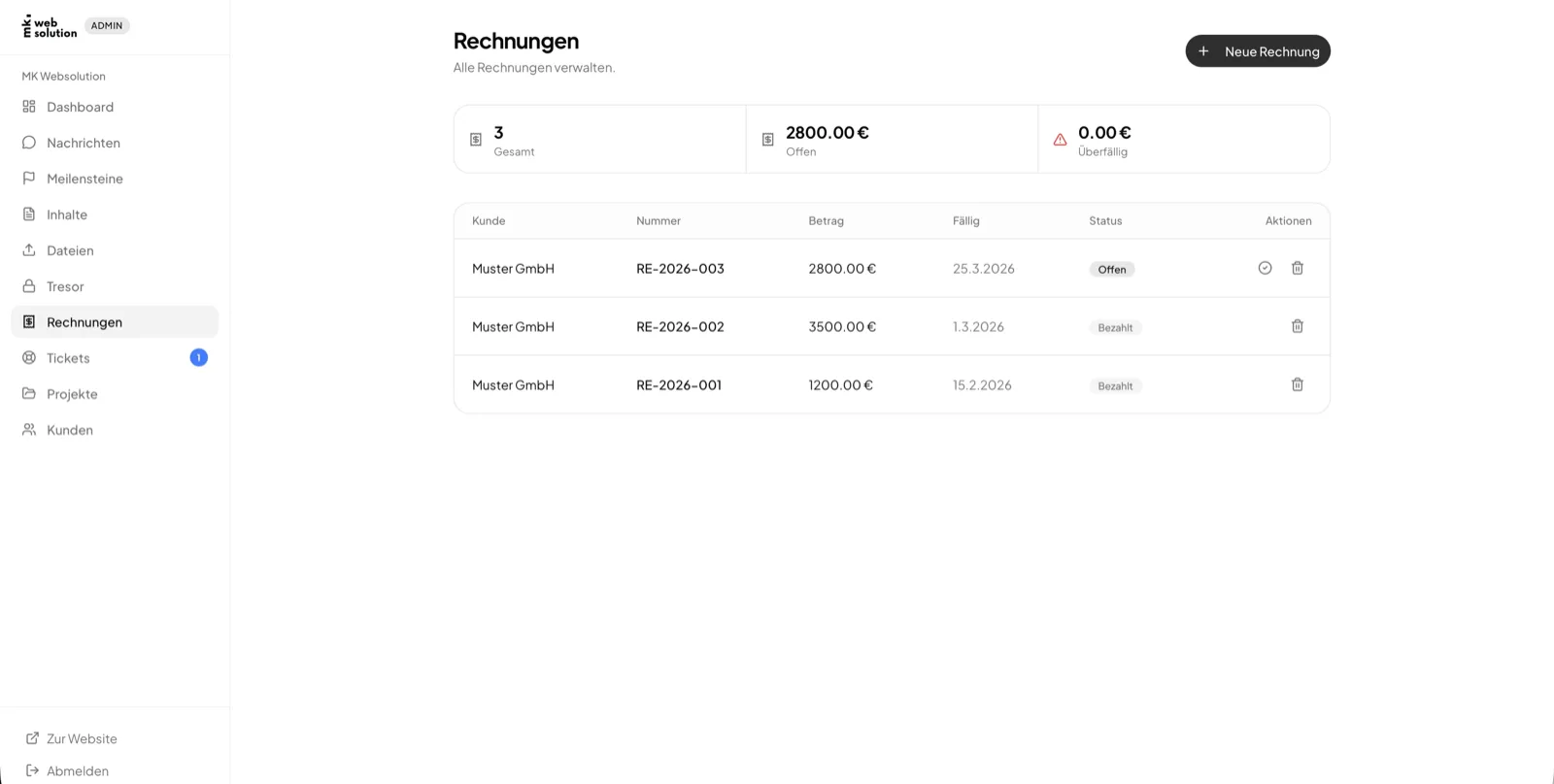 Rechnungen