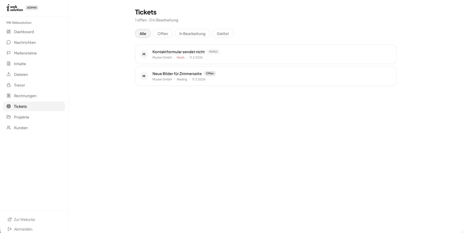 Support-Tickets