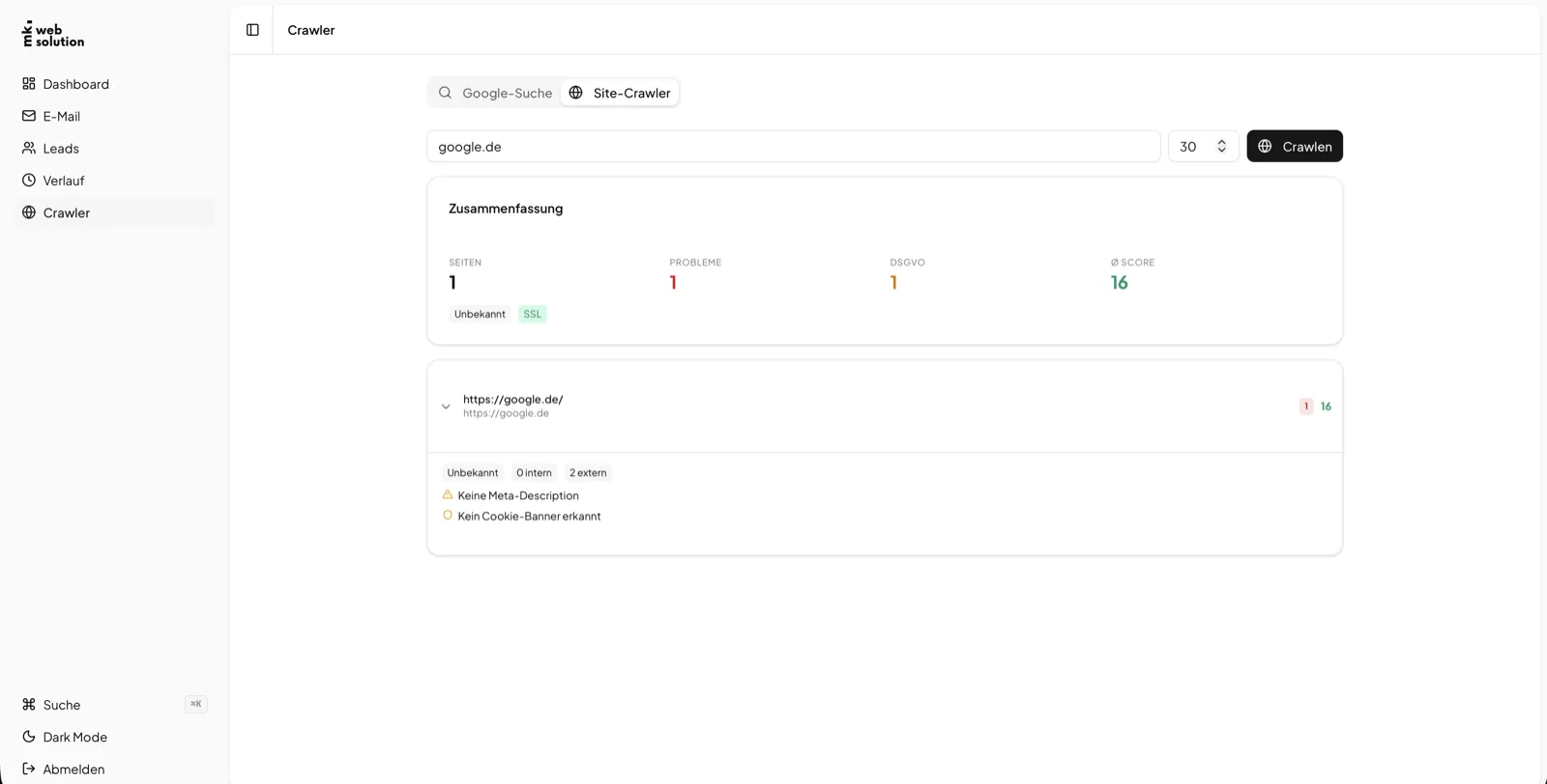 Website-Crawler